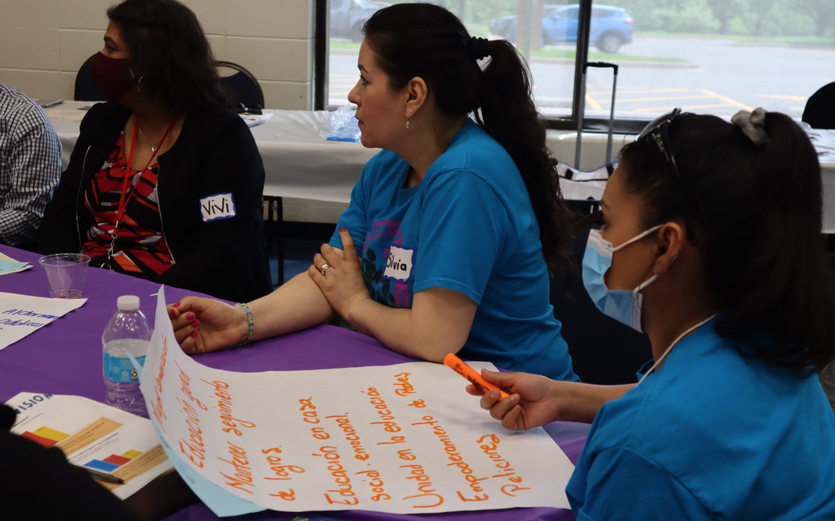 COFI parents attend a training.