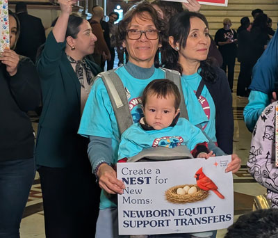 A Latina grandmother and her grandson