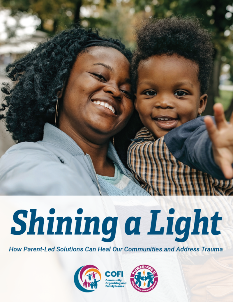 Cover of Shining a Light which features a mom holding her baby