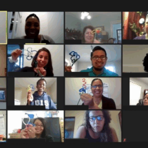 Zoom screenshot of a virtual COFI Center training