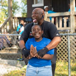 A Black father and his son